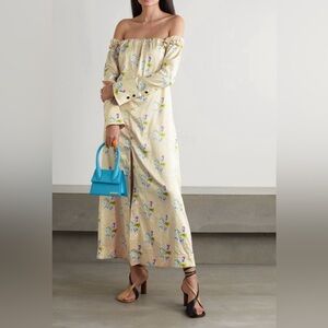 Ganni cold-shoulder dress